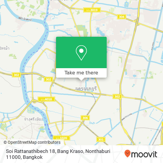 Soi Rattanathibech 18, Bang Kraso, Nonthaburi 11000 map