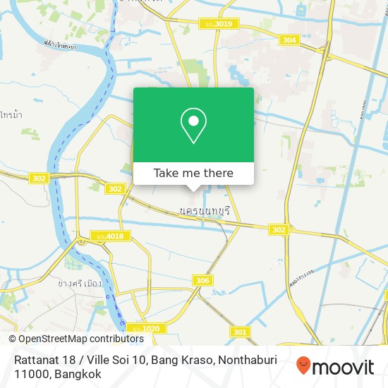 Rattanat 18 / Ville Soi 10, Bang Kraso, Nonthaburi 11000 map