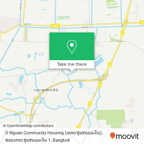 O Ngoen Community Housing (เคหะชุมชนออเงิน), ซอยเคหะชุมชนออเงิน 1 map