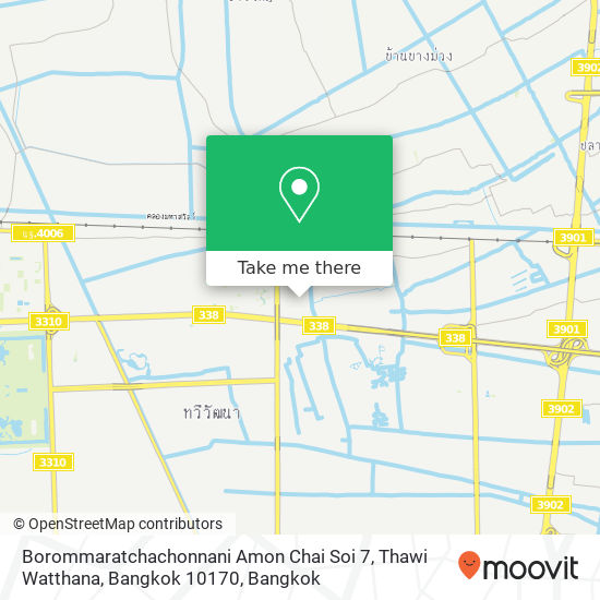 Borommaratchachonnani Amon Chai Soi 7, Thawi Watthana, Bangkok 10170 map