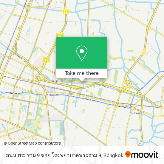 ถนน พระราม 9 ซอย โรงพยาบาลพระราม 9 map