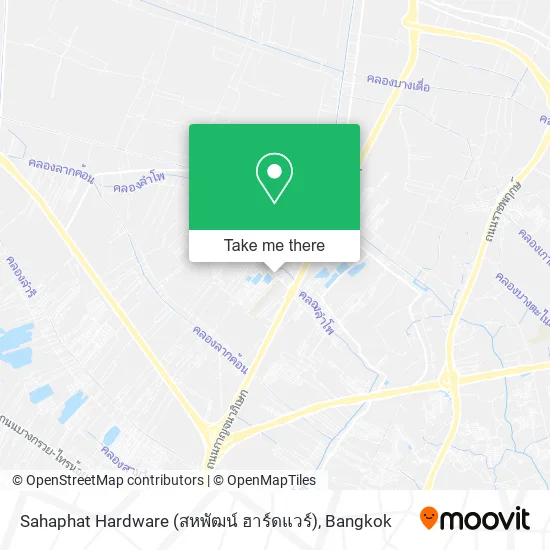 Sahaphat Hardware (สหพัฒน์ ฮาร์ดแวร์), Lam Pho, Bang Bua Thong 11110 map