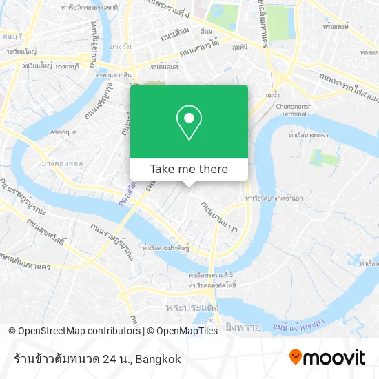 ร้านข้าวต้มหนวด 24 น. map