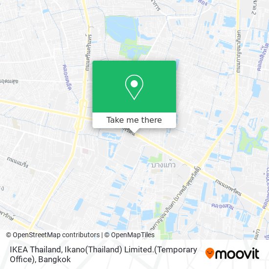 IKEA Thailand, Ikano(Thailand) Limited.(Temporary Office) map