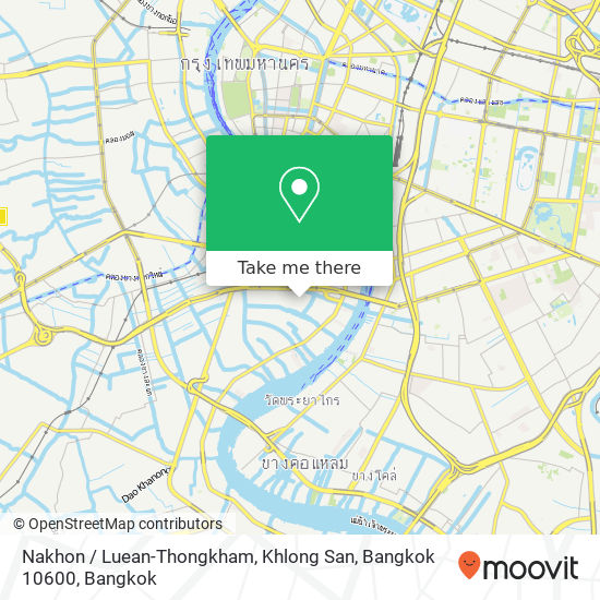 Nakhon / Luean-Thongkham, Khlong San, Bangkok 10600 map
