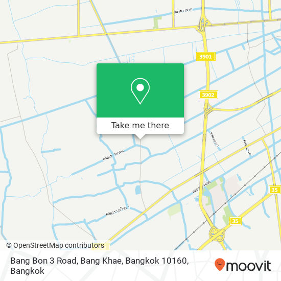Bang Bon 3 Road, Bang Khae, Bangkok 10160 map