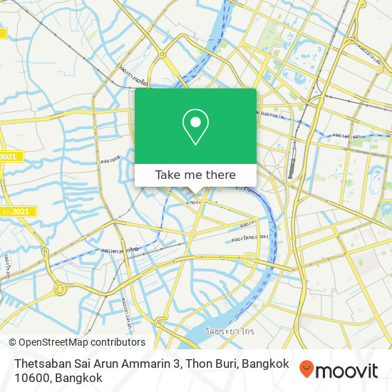 Thetsaban Sai Arun Ammarin 3, Thon Buri, Bangkok 10600 map