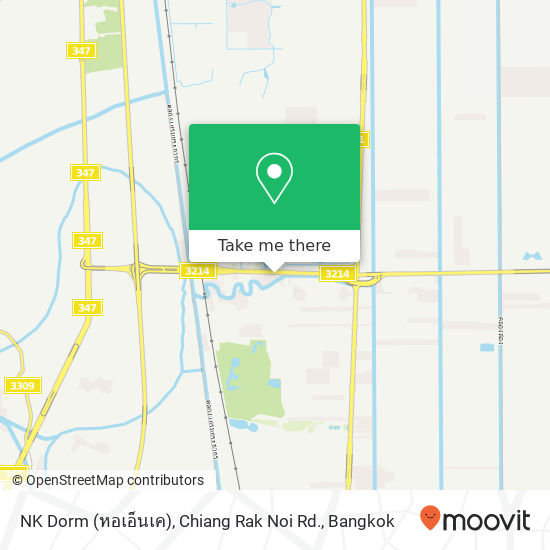 NK Dorm (หอเอ็นเค), Chiang Rak Noi Rd. map