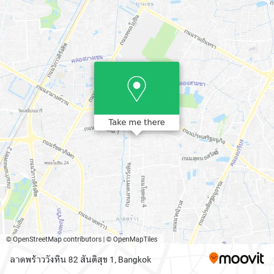 ลาดพร้าววังหิน 82 สันติสุข 1 map