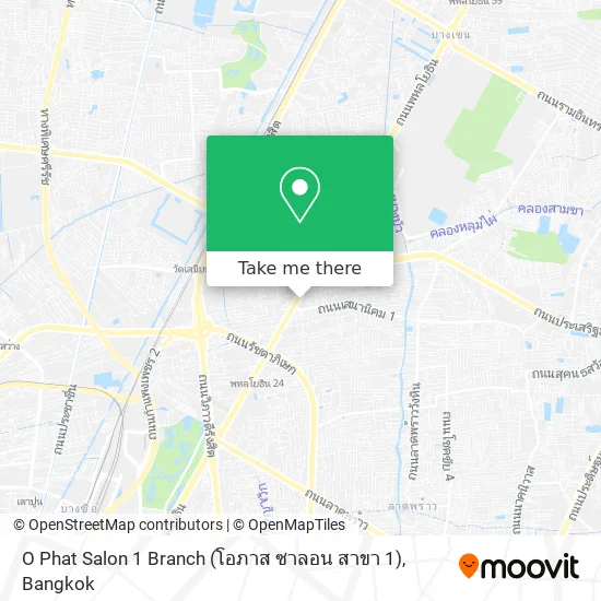 O Phat Salon 1 Branch (โอภาส ซาลอน สาขา 1) map