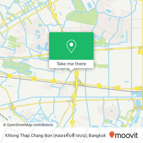 Khlong Thap Chang Bon (คลองทับช้างบน) map