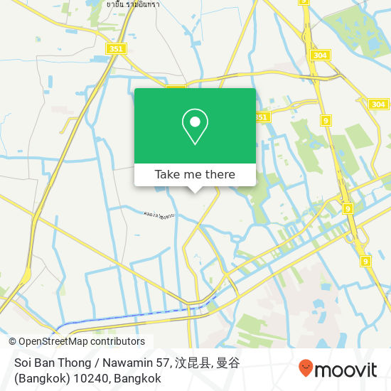 Soi Ban Thong / Nawamin 57, 汶昆县, 曼谷 (Bangkok) 10240 map