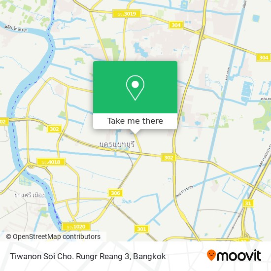 Tiwanon Soi Cho. Rungr Reang 3 map