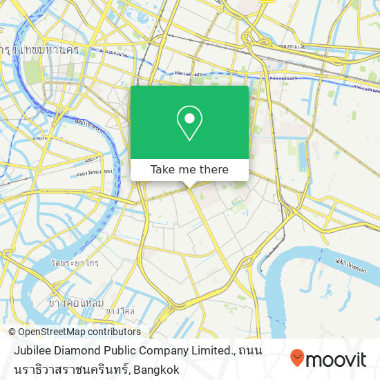 Jubilee Diamond Public Company Limited., ถนน นราธิวาสราชนครินทร์ map