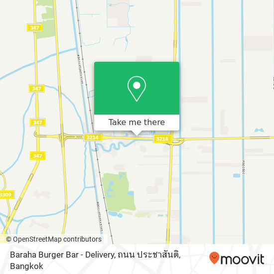 Baraha Burger Bar - Delivery, ถนน ประชาสันติ map