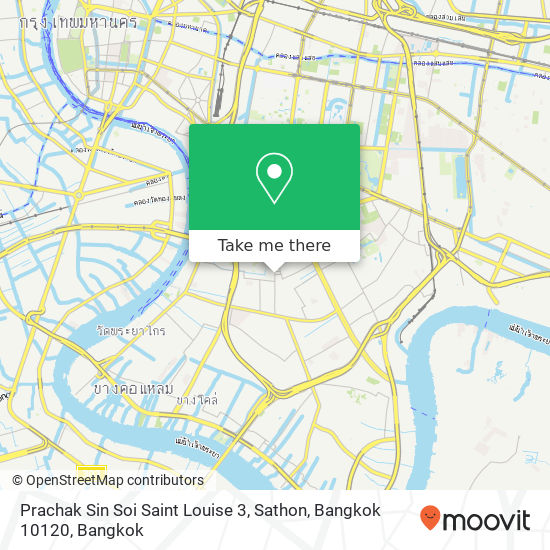 Prachak Sin Soi Saint Louise 3, Sathon, Bangkok 10120 map