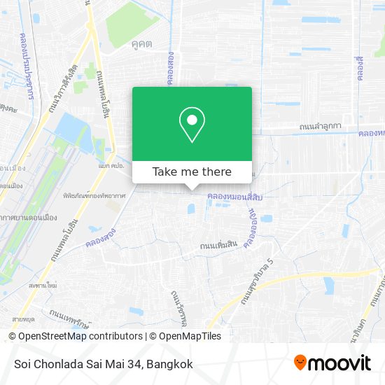 Soi Chonlada Sai Mai 34 map