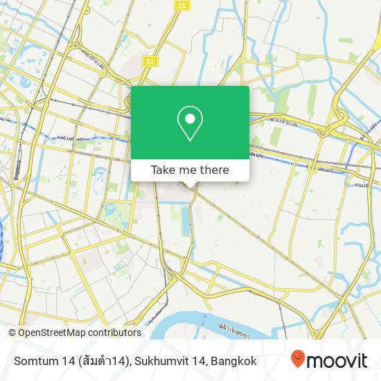 Somtum 14 (ส้มตำ14), Sukhumvit 14 map