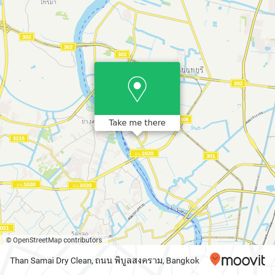 Than Samai Dry Clean, ถนน พิบูลสงคราม map