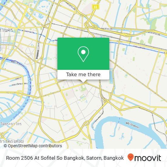 Room 2506 At Sofitel So Bangkok, Satorn map