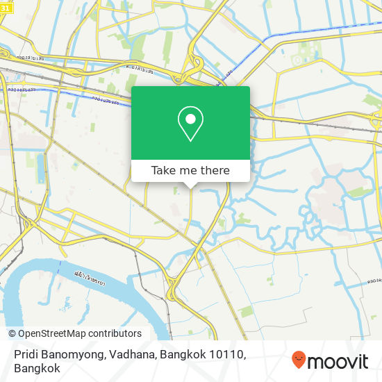 Pridi Banomyong, Vadhana, Bangkok 10110 map