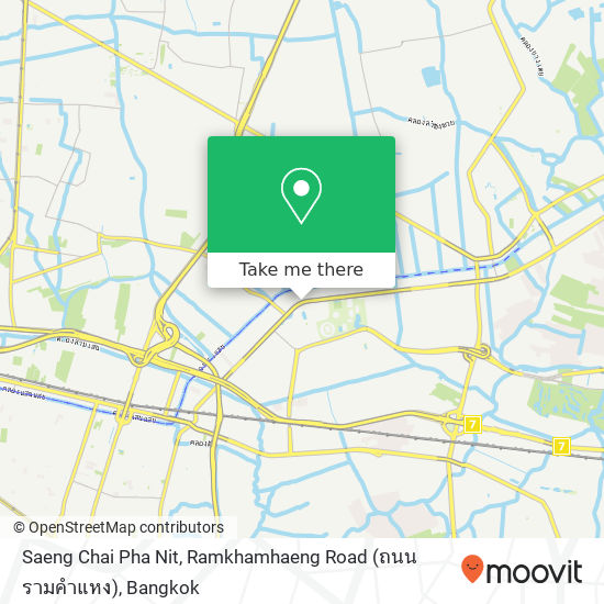 Saeng Chai Pha Nit, Ramkhamhaeng Road (ถนน รามคำแหง) map