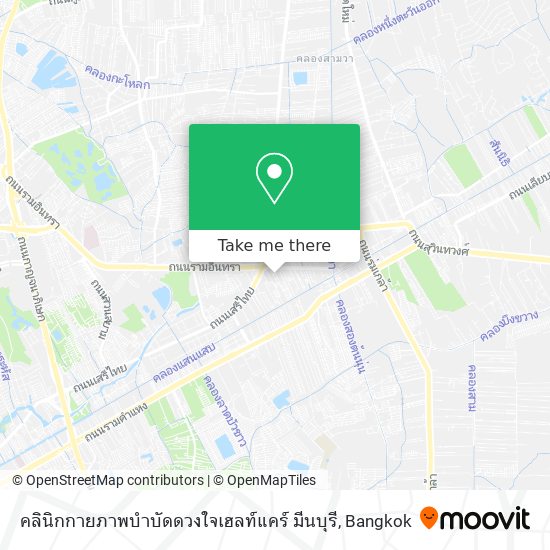 คลินิกกายภาพบำบัดดวงใจเฮลท์แคร์ มีนบุรี map