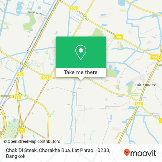 Chok Di Steak, Chorakhe Bua, Lat Phrao 10230 map