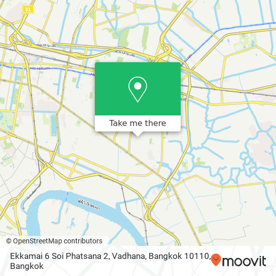 Ekkamai 6 Soi Phatsana 2, Vadhana, Bangkok 10110 map