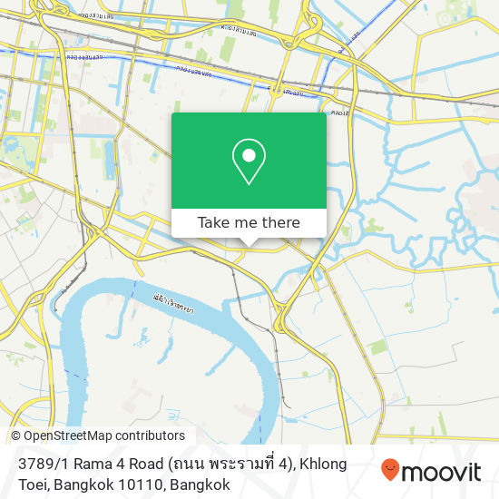 3789 / 1 Rama 4 Road (ถนน พระรามที่ 4), Khlong Toei, Bangkok 10110 map