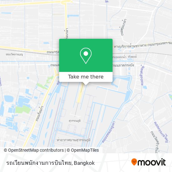 รถเวียนพนักงานการบินไทย map