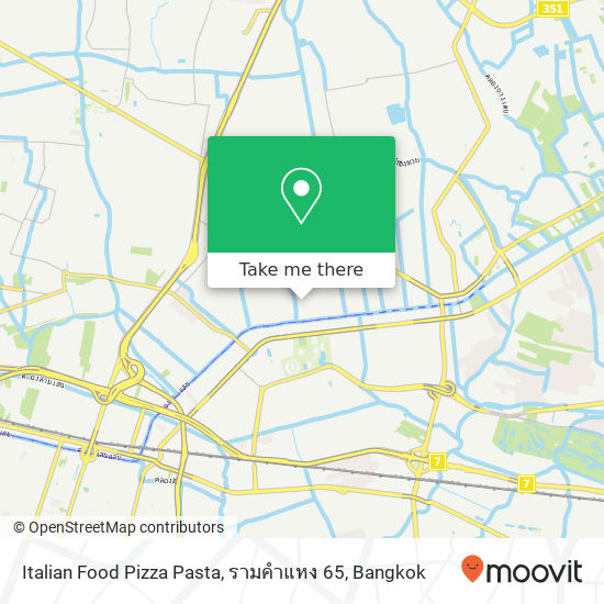 Italian Food Pizza Pasta, รามคำแหง 65 map