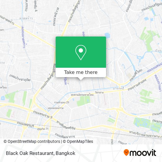 Black Oak Restaurant map