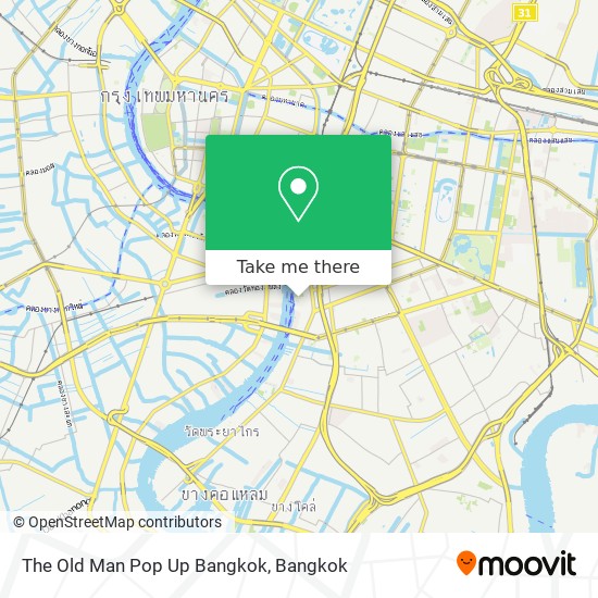 The Old Man Pop Up Bangkok map