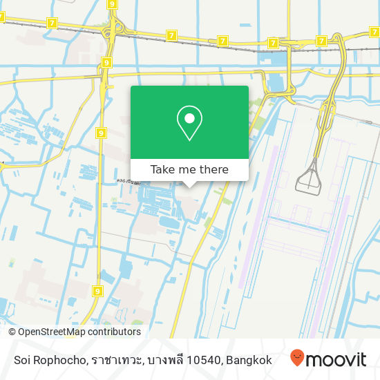 Soi Rophocho, ราชาเทวะ, บางพลี 10540 map