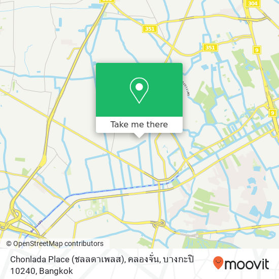 Chonlada Place (ชลลดาเพลส), คลองจั่น, บางกะปิ 10240 map