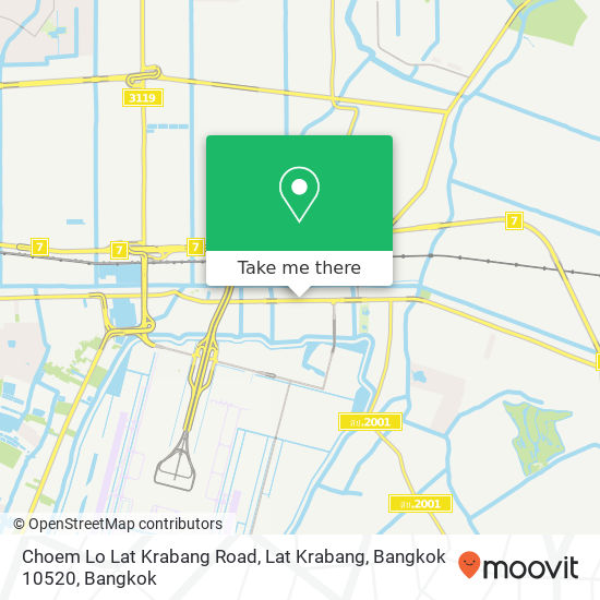 Choem Lo Lat Krabang Road, Lat Krabang, Bangkok 10520 map