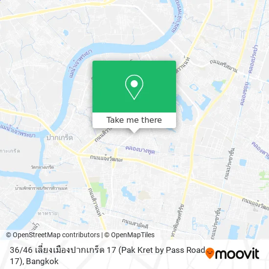 36 / 46 เลี่ยงเมืองปากเกร็ด 17 (Pak Kret by Pass Road 17) map