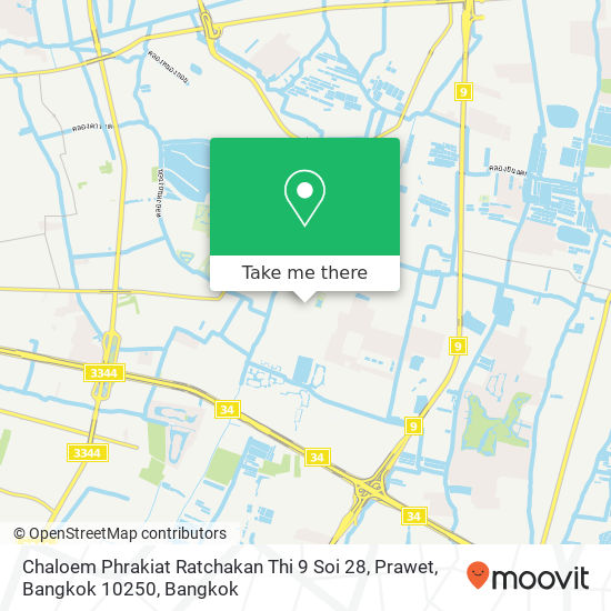 Chaloem Phrakiat Ratchakan Thi 9 Soi 28, Prawet, Bangkok 10250 map