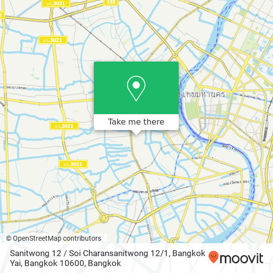 Sanitwong 12 / Soi Charansanitwong 12 / 1, Bangkok Yai, Bangkok 10600 map