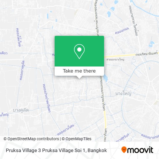 Pruksa Village 3 Pruksa Village Soi 1 map