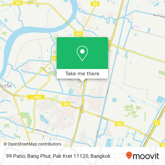 99 Patio, Bang Phut, Pak Kret 11120 map