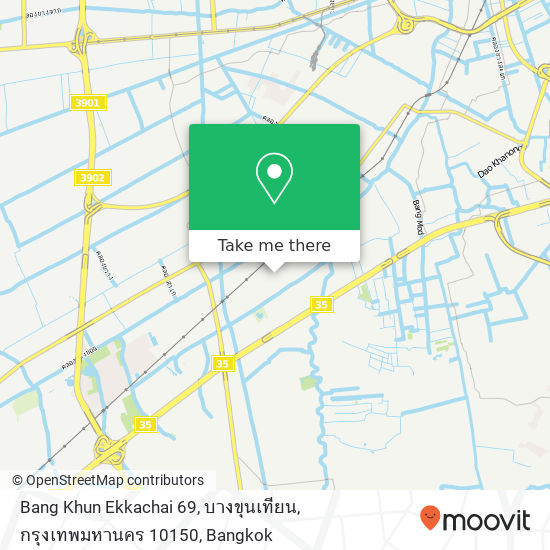 Bang Khun Ekkachai 69, บางขุนเทียน, กรุงเทพมหานคร 10150 map