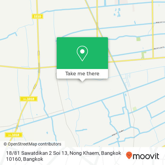 18 / 81 Sawatdikan 2 Soi 13, Nong Khaem, Bangkok 10160 map