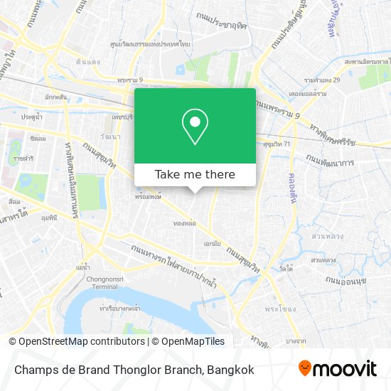 Champs de Brand Thonglor Branch map