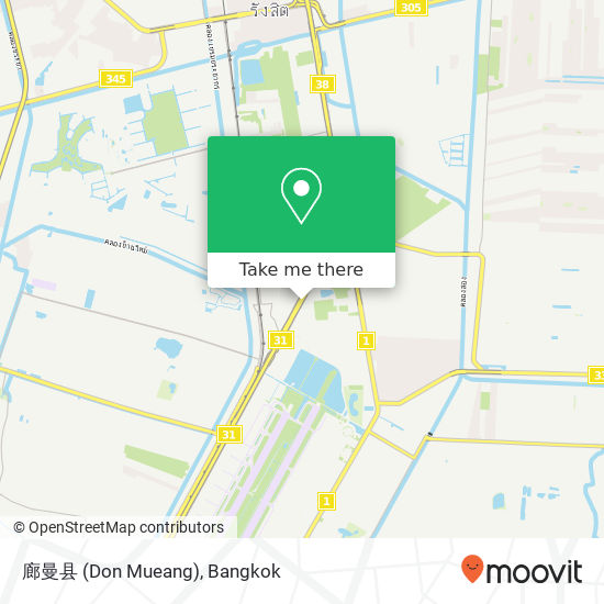 廊曼县 (Don Mueang) map