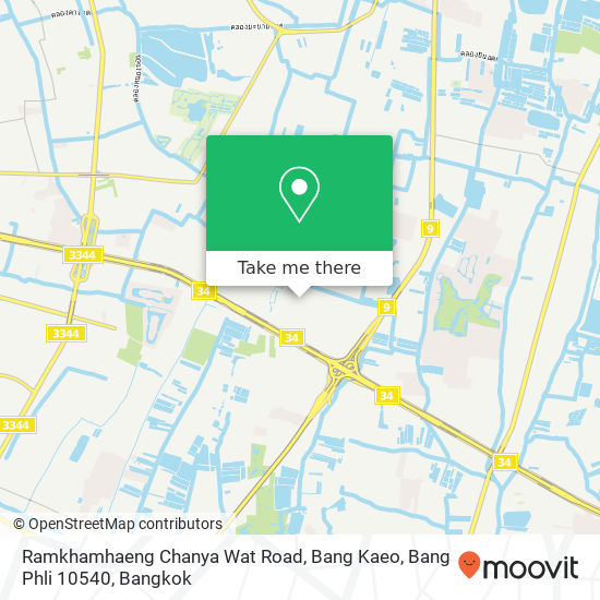 Ramkhamhaeng Chanya Wat Road, Bang Kaeo, Bang Phli 10540 map