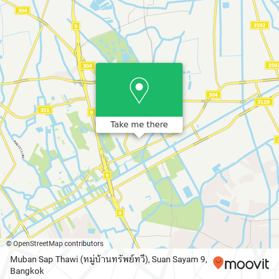 Muban Sap Thawi (หมู่บ้านทรัพย์ทวี), Suan Sayam 9 map