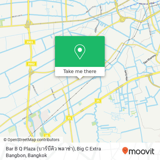 Bar B Q Plaza (บาร์บีคิว พลาซ่า), Big C Extra Bangbon map