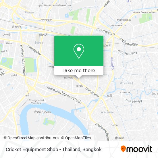 Cricket Equipment Shop - Thailand map